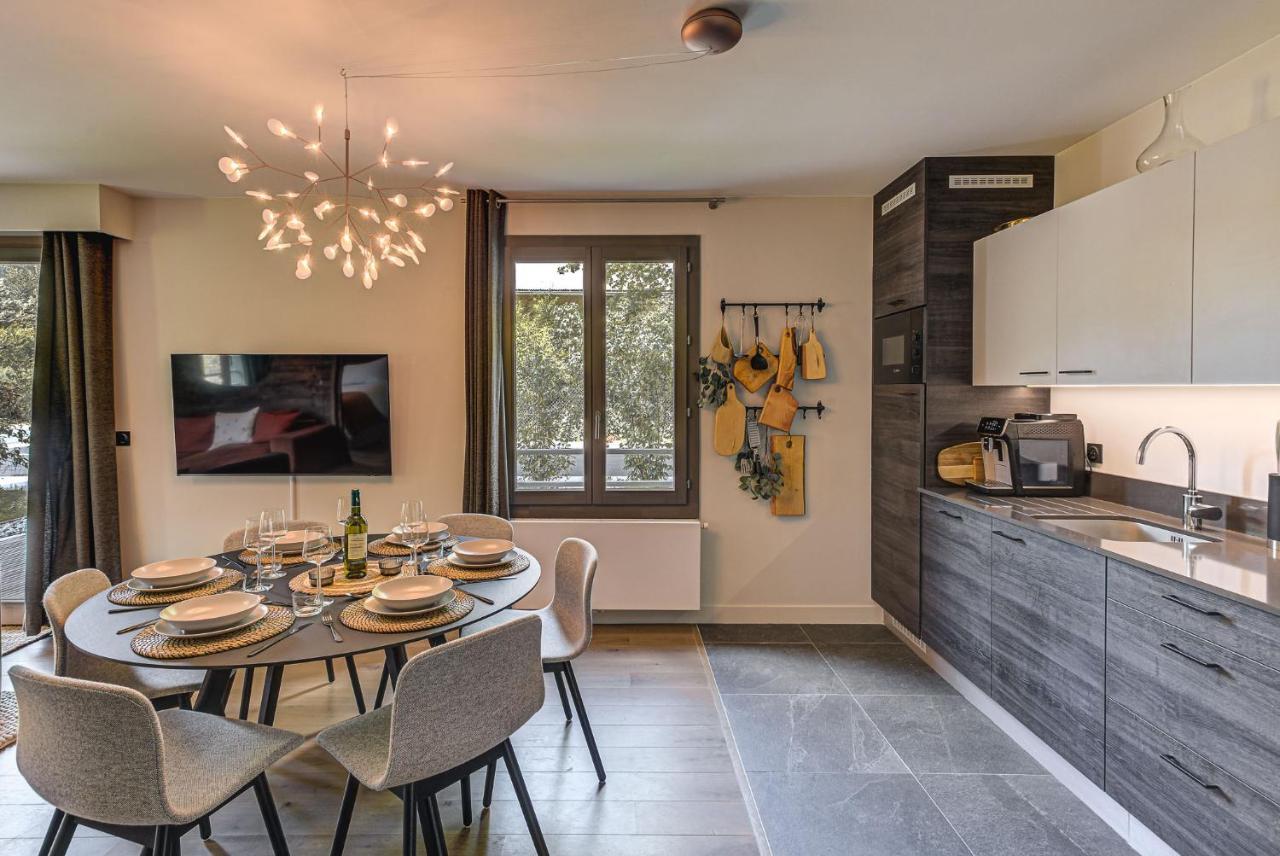 White Pearl A05 Modern Apartment Chamonix Alpes Travel Sleeps 4 To 6 Kültér fotó