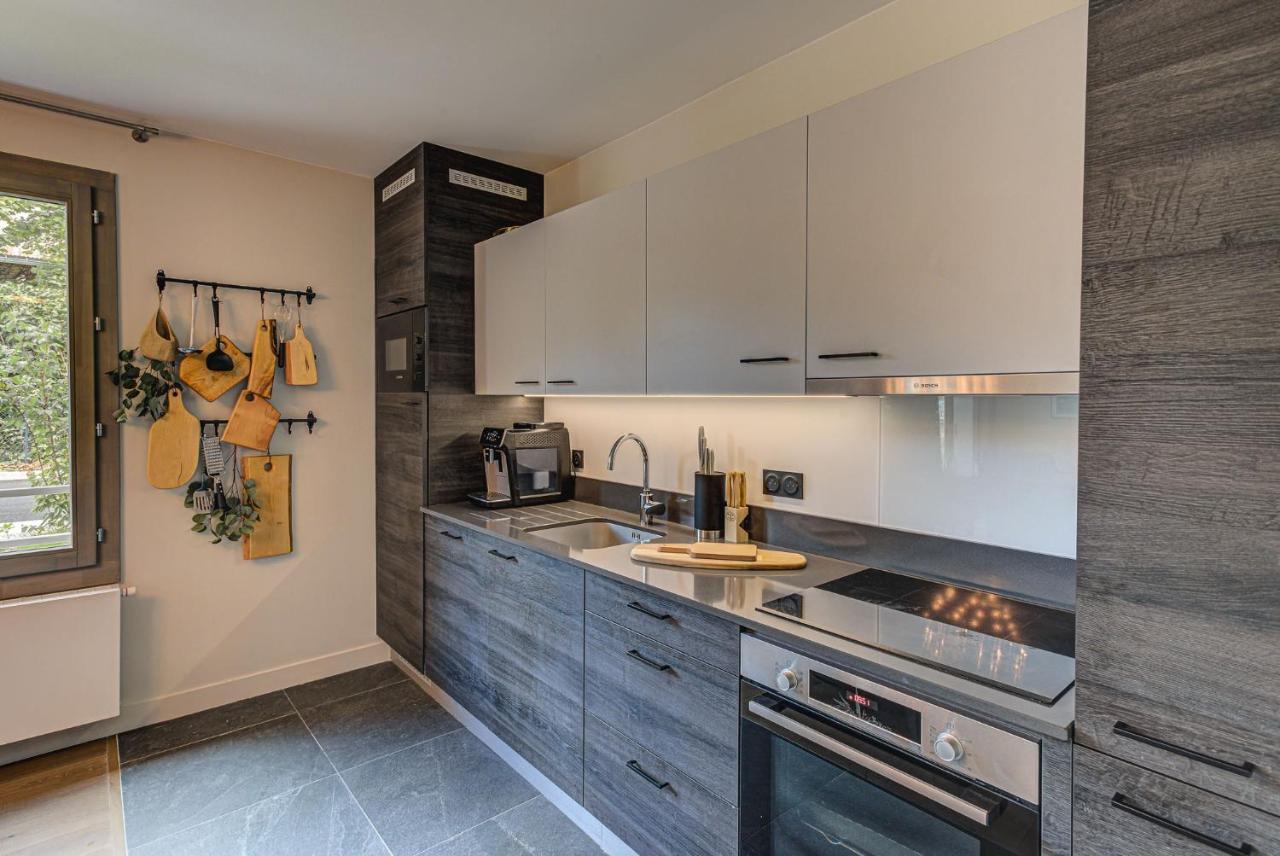 White Pearl A05 Modern Apartment Chamonix Alpes Travel Sleeps 4 To 6 Kültér fotó